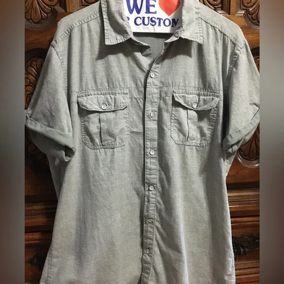 Mens grey -p d & c - Shirt - Picture 5 of 13